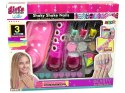 Zestaw Do Malowania Paznokci Dozownik Brokatu Lakier do Paznokci Naklejki LEAN Toys