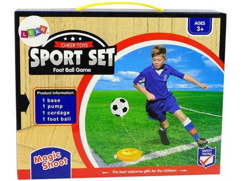 Zestaw Piłki Nożnej Piłka na Sznurku Pompka LEAN Toys Zestaw Piłki Nożnej Piłka na Sznurku Pompka LEAN Toys