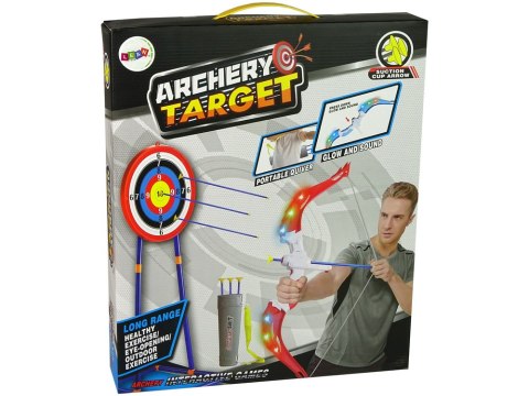 Zestaw Strzelecki Łuk Tarcza na Stojaku 134 cm Kołczan Pistolety LEAN Toys Zestaw Strzelecki Łuk Tarcza na Stojaku 134 cm Kołczan Pistolety LEAN Toys