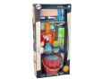 Zestaw do Sprzątania Cleaning Set 11 Elementów AGD Mop Miotła Wiadro LEAN Toys