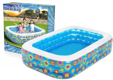 Basen Dmuchany Kwiaty 229 x 152 x 56 cm Bestway 54120 Bestway Basen Dmuchany Kwiaty 229 x 152 x 56 cm Bestway 54120 Bestway