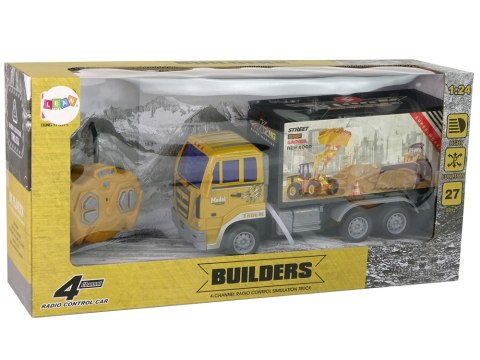 Ciężarówka Budowlana Zdalnie Sterowana 1:24 Żółta LEAN Toys Ciężarówka Budowlana Zdalnie Sterowana 1:24 Żółta LEAN Toys
