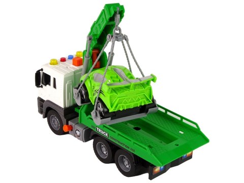 Ciężarówka Laweta Pomoc Drogowa Holownik 1:16 Zielona Dźwięk Światła LEAN Toys Ciężarówka Laweta Pomoc Drogowa Holownik 1:16 Zielona Dźwięk Światła LEAN Toys
