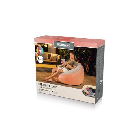 Dmuchany Fotel Podświetlany 102 x 97 x 71 cm Bestway 75086 Bestway Dmuchany Fotel Podświetlany 102 x 97 x 71 cm Bestway 75086 Bestway