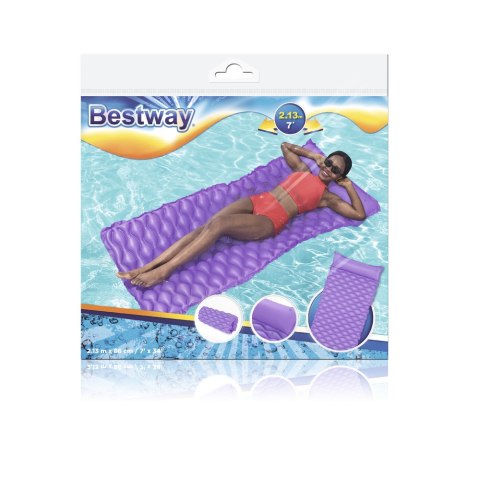 Dmuchany Materac Plażowy Fioletowy 213 x 86 cm Bestway 44020 Bestway Dmuchany Materac Plażowy Fioletowy 213 x 86 cm Bestway 44020 Bestway