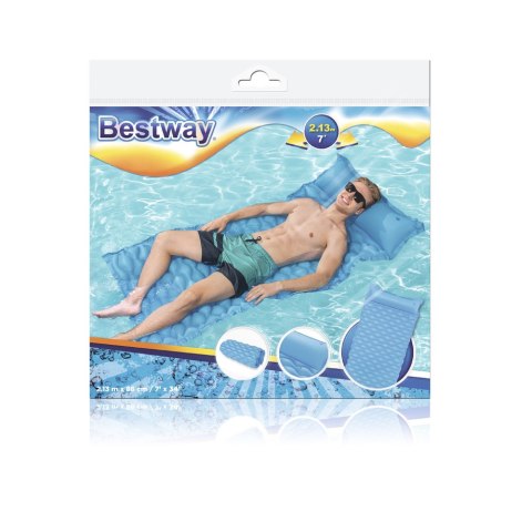 Dmuchany Materac Plażowy Niebieski 213 x 86 cm Bestway 44020 Bestway Dmuchany Materac Plażowy Niebieski 213 x 86 cm Bestway 44020 Bestway