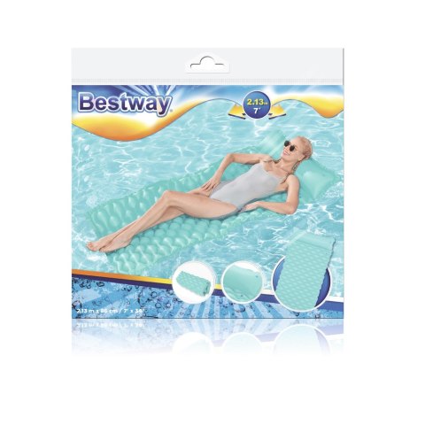 Dmuchany Materac Plażowy Turkusowy 213 x 86 cm Bestway 44020 Bestway Dmuchany Materac Plażowy Turkusowy 213 x 86 cm Bestway 44020 Bestway