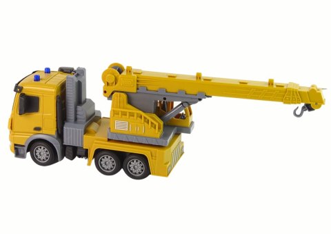 Dźwig Pojazd Budowlany 2.4G R/C Żółta 1:12 LEAN Toys Dźwig Pojazd Budowlany 2.4G R/C Żółta 1:12 LEAN Toys