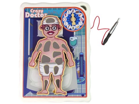 Gra Zręcznościowa Szalony Doktor Operacja Plansza LEAN Toys Gra Zręcznościowa Szalony Doktor Operacja Plansza LEAN Toys