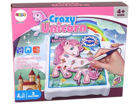 Gra Zręcznościowa Szalony Jednorożec Plansza LEAN Toys Gra Zręcznościowa Szalony Jednorożec Plansza LEAN Toys
