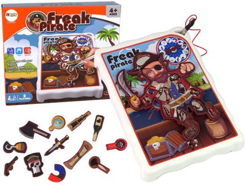 Gra Zręcznościowa Szalony Pirat Plansza LEAN Toys Gra Zręcznościowa Szalony Pirat Plansza LEAN Toys