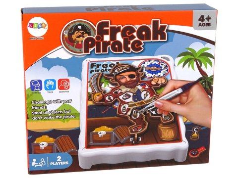 Gra Zręcznościowa Szalony Pirat Plansza LEAN Toys Gra Zręcznościowa Szalony Pirat Plansza LEAN Toys