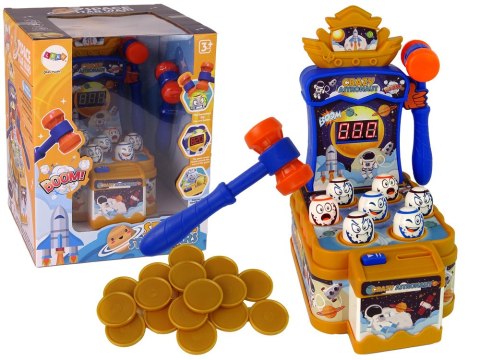 Gra Zręcznościowa Uderz Młotkiem Kosmos Planety Dźwięk LEAN Toys Gra Zręcznościowa Uderz Młotkiem Kosmos Planety Dźwięk LEAN Toys
