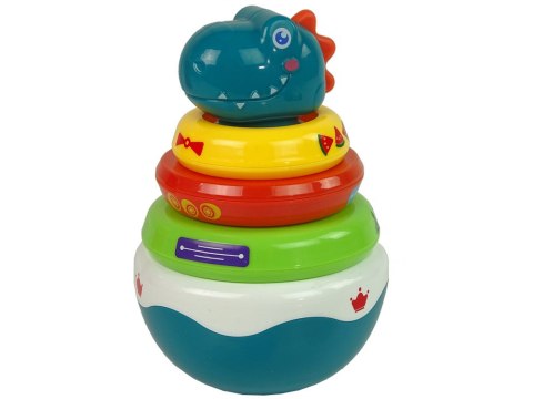 Grzechotka Bańka Smok Kolorowe Obręcze LEAN Toys Grzechotka Bańka Smok Kolorowe Obręcze LEAN Toys