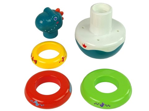 Grzechotka Bańka Smok Kolorowe Obręcze LEAN Toys Grzechotka Bańka Smok Kolorowe Obręcze LEAN Toys