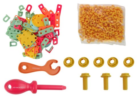 Klocki Konstrukcyjne W Skrzynce Majsterkowanie Wiertarka DIY LEAN Toys Klocki Konstrukcyjne W Skrzynce Majsterkowanie Wiertarka DIY LEAN Toys