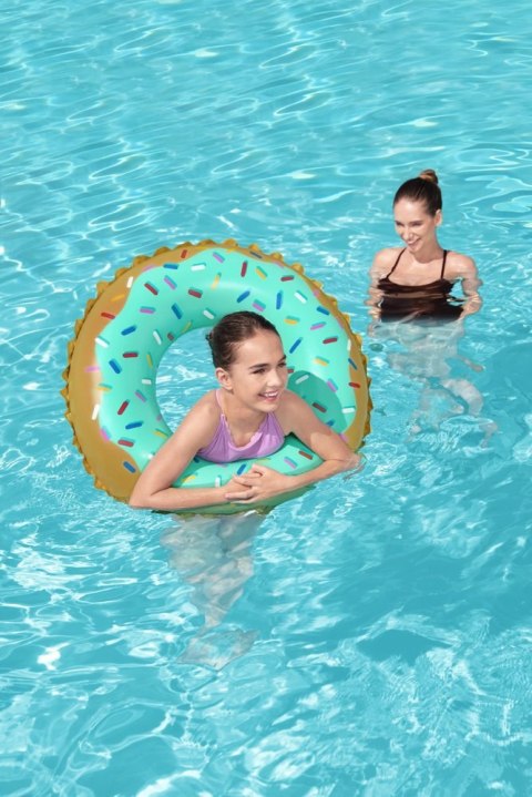 Koło Do Pływania Donut Miętowy 91 cm Bestway 36300 Bestway Koło Do Pływania Donut Miętowy 91 cm Bestway 36300 Bestway