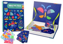 Magnetyczna Układanka Edukacyjna Kształty 84 Magnesy Karty LEAN Toys