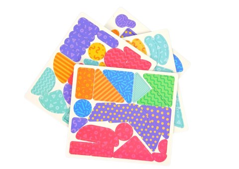 Magnetyczna Układanka Edukacyjna Kształty 84 Magnesy Karty LEAN Toys Magnetyczna Układanka Edukacyjna Kształty 84 Magnesy Karty LEAN Toys