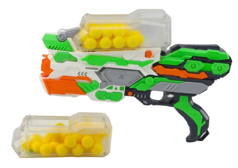 Pistolet Na Miękkie Kulki 23 Metry Strzału 30 Kulek LEAN Toys Pistolet Na Miękkie Kulki 23 Metry Strzału 30 Kulek LEAN Toys