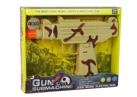 Pistolet Wojskowy Moro Dla Dzieci Wibracje Dźwięk LEAN Toys Pistolet Wojskowy Moro Dla Dzieci Wibracje Dźwięk LEAN Toys