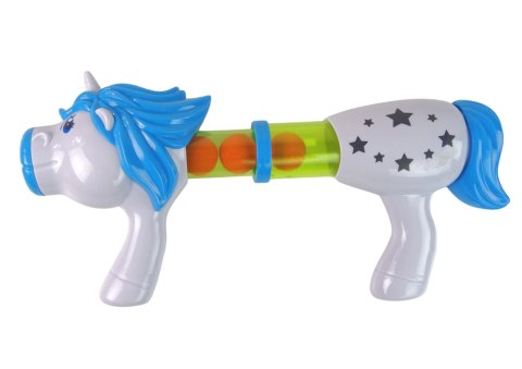 Pistolet Wyrzutnia na Miękkie Kulki Jednorożec Niebieski Różowy LEAN Toys Pistolet Wyrzutnia na Miękkie Kulki Jednorożec Niebieski Różowy LEAN Toys