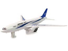 Samolot Pasażerski Boeing 777 Biały Napęd Światła Dźwięki LEAN Toys