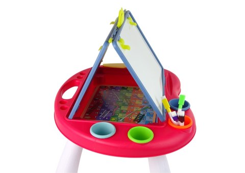Tablica 2w1 Stolik Kredowa Pisaki Gra Chińczyk Węże LEAN Toys Tablica 2w1 Stolik Kredowa Pisaki Gra Chińczyk Węże LEAN Toys