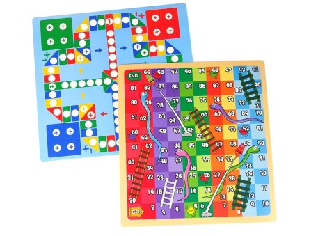 Tablica 2w1 Stolik Kredowa Pisaki Gra Chińczyk Węże LEAN Toys Tablica 2w1 Stolik Kredowa Pisaki Gra Chińczyk Węże LEAN Toys