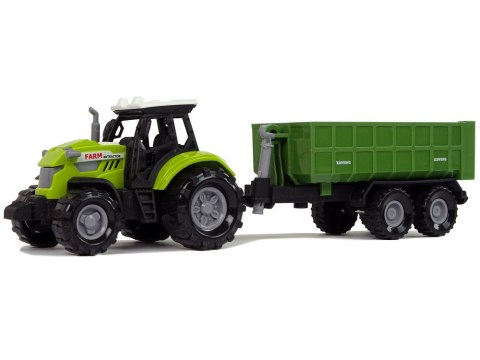 Traktor Odpinana Przyczepka Farma Dźwięk Zielony LEAN Toys Traktor Odpinana Przyczepka Farma Dźwięk Zielony LEAN Toys