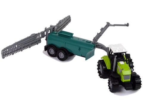Traktor Rolniczy z Opryskiwaczem Farma Dźwięk Zielony LEAN Toys Traktor Rolniczy z Opryskiwaczem Farma Dźwięk Zielony LEAN Toys