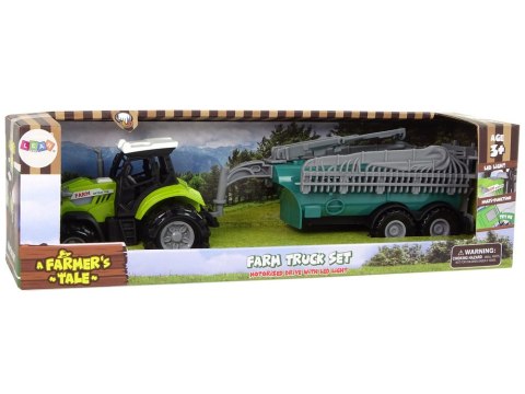 Traktor Rolniczy z Opryskiwaczem Farma Dźwięk Zielony LEAN Toys Traktor Rolniczy z Opryskiwaczem Farma Dźwięk Zielony LEAN Toys