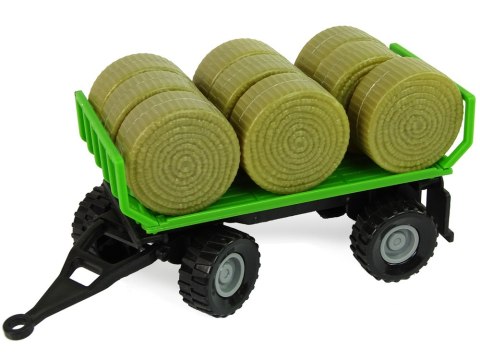 Traktor z Przyczepka Bale Siana Dźwięk Zielony LEAN Toys Traktor z Przyczepka Bale Siana Dźwięk Zielony LEAN Toys