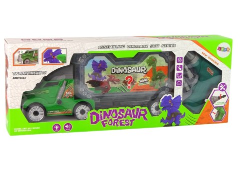 Zestaw Ciężarówka Do Rozkręcania Z Dinozaurem DIY Wkrętarka LEAN Toys Zestaw Ciężarówka Do Rozkręcania Z Dinozaurem DIY Wkrętarka LEAN Toys