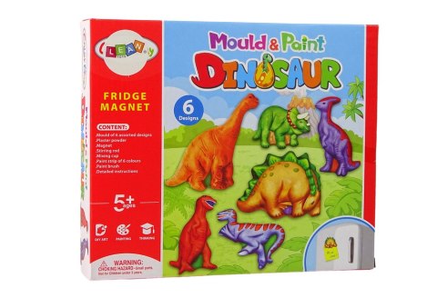 Zestaw DIY Do Malowania Dinozaury Gips Magnesy LEAN Toys Zestaw DIY Do Malowania Dinozaury Gips Magnesy LEAN Toys