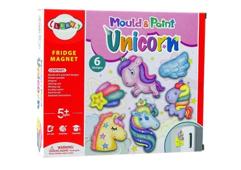 Zestaw DIY Do Malowania Jednorożce Gips Magnesy LEAN Toys Zestaw DIY Do Malowania Jednorożce Gips Magnesy LEAN Toys