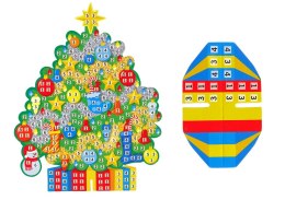 Zestaw DIY Kolorowa Mozaika Święta Wyklejanka Choinka LEAN TOYS