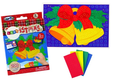 Zestaw DIY Kolorowa Mozaika Święta Wyklejanka Dzwonek LEAN TOYS Zestaw DIY Kolorowa Mozaika Święta Wyklejanka Dzwonek LEAN TOYS