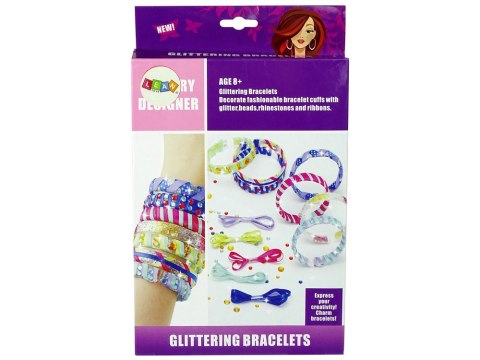 Zestaw Do Robienia Bransoletek DIY Brokat Wstążki LEAN Toys Zestaw Do Robienia Bransoletek DIY Brokat Wstążki LEAN Toys