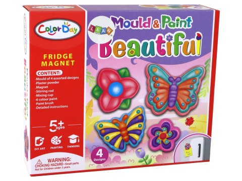 Zestaw Kreatywny DIY Magnesy Na Lodówkę Motyle Kwiatki LEAN TOYS Zestaw Kreatywny DIY Magnesy Na Lodówkę Motyle Kwiatki LEAN TOYS