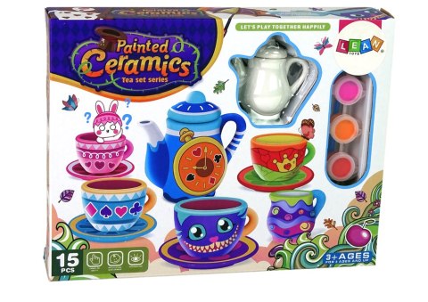 Zestaw Kreatywny Do Herbaty DIY Farby Porcelana LEAN Toys Zestaw Kreatywny Do Herbaty DIY Farby Porcelana LEAN Toys