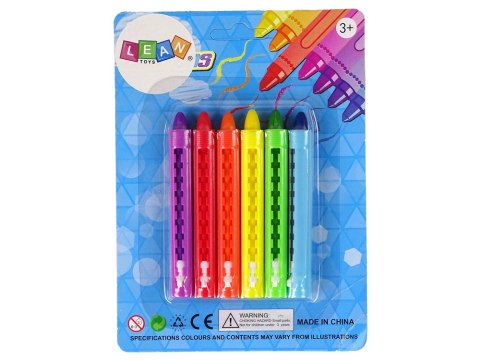 Zestaw Kredki Pastelowe Pastele 6 szt. LEAN TOYS Zestaw Kredki Pastelowe Pastele 6 szt. LEAN TOYS