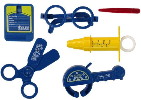 Zestaw Lekarski w Plecaku Doktor Stetoskop Nożyczki Żółty LEAN Toys Zestaw Lekarski w Plecaku Doktor Stetoskop Nożyczki Żółty LEAN Toys