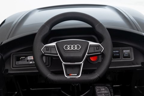 Auto Na Akumulator Audi E- Tron GT Czarne QLS-6888 LEAN CARS Auto Na Akumulator Audi E- Tron GT Czarne QLS-6888 LEAN CARS