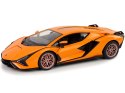 Auto R/C Lamborghini Sian FKP 37 Rastar 1:14 Pomarańczowe Na Pilota Rastar