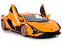 Auto R/C Lamborghini Sian FKP 37 Rastar 1:14 Pomarańczowe Na Pilota Rastar