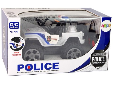 Auto R/C Policja Jeep Policyjny 1:14 Zdalnie Sterowane Efekty Świetlne LEAN Toys Auto R/C Policja Jeep Policyjny 1:14 Zdalnie Sterowane Efekty Świetlne LEAN Toys