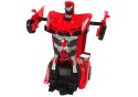 Auto Robot 2w1 Pilot R/C Zdalnie sterowane Czerwony LEAN Toys