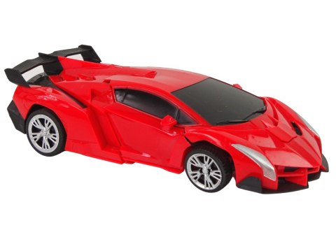 Auto Robot 2w1 Pilot R/C Zdalnie sterowane Czerwony LEAN Toys Auto Robot 2w1 Pilot R/C Zdalnie sterowane Czerwony LEAN Toys