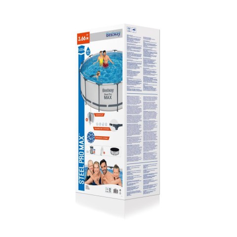 Basen Ogrodowy Stelażowy 366 x 122 cm Bestway 56420 Bestway Basen Ogrodowy Stelażowy 366 x 122 cm Bestway 56420 Bestway